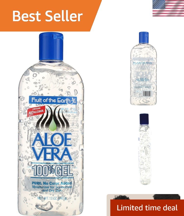 12 oz Pure Aloe Vera Gel – Cooling Moisturizer for Inflammation & Irritation
