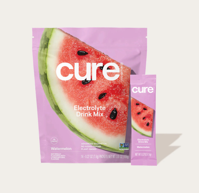 Cure Electrolyte Drink Mix Watermelon – 1.6oz/14ct