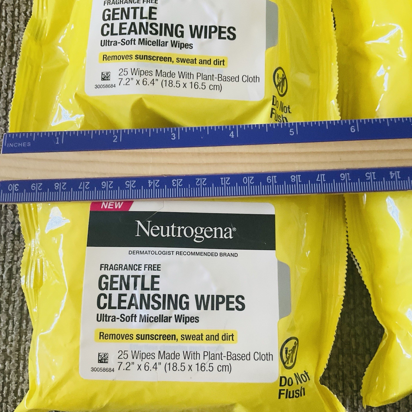 6 Count Neutrogena Ultra-Soft Fragrance-Free Micellar Cleansing Wipes 25 Count