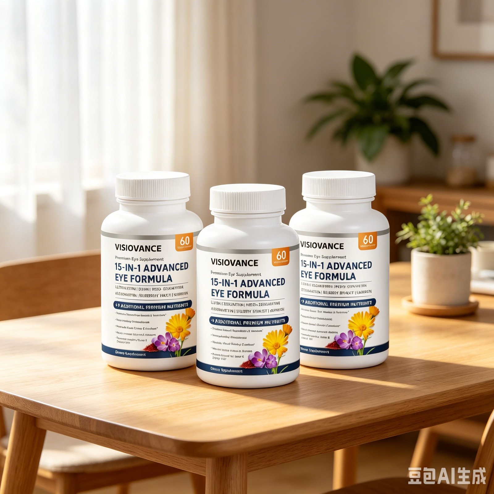 (3 Pack) 15 VisioVance 1 in Advanced Ocular Formula – Neurobella Eye Formula USA