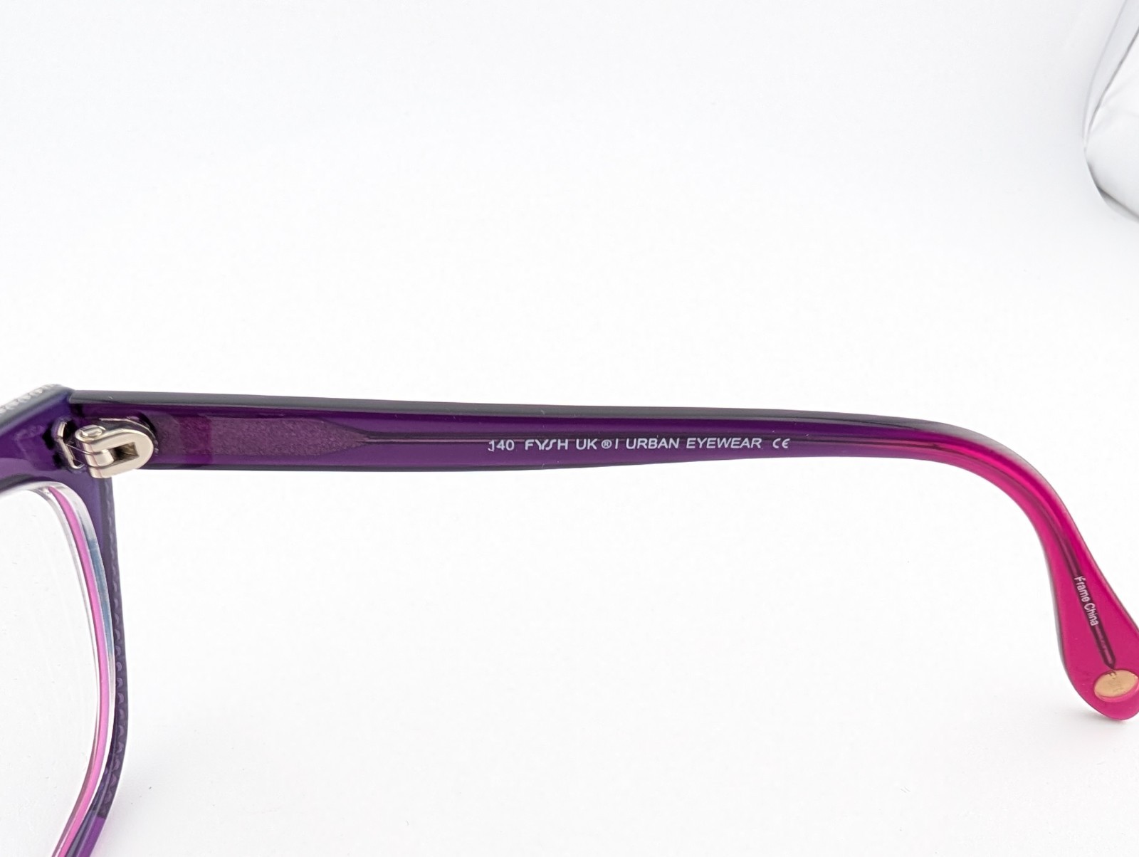 Fysh Urban Eyewear Eyeglasses, Frames Only, 3554 628, 54-15-140, Plastic, Purple