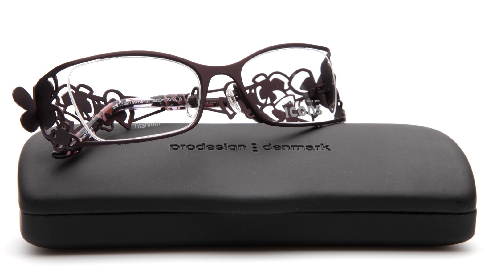 NEW PRODESIGN DENMARK IRIS 1 c.3821 Burgundy Medium Matt EYEGLASSES 51-18-133mm