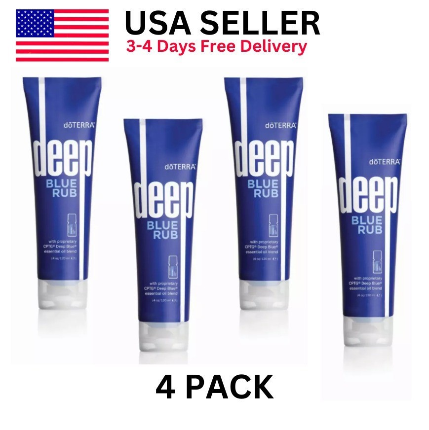 NEW Deep Blue Rub Cream Doterra – 4 oz – Brand-New, Sealed -4PACK EXP:2027