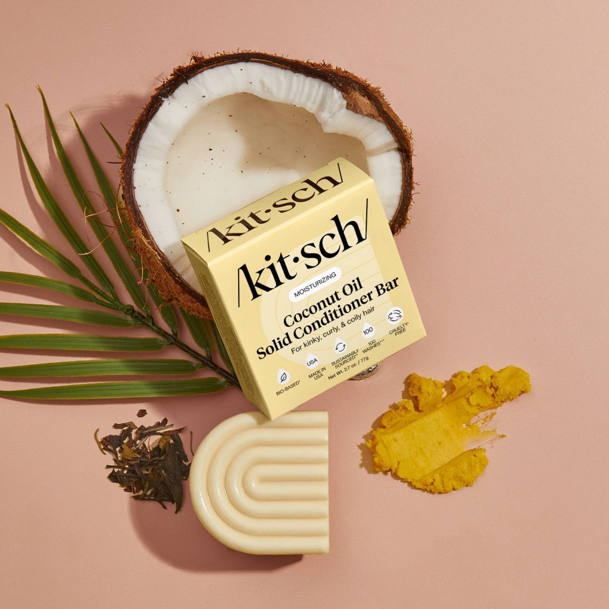 Kitsch Coconut Oil Deep-Moisturizing Solid Conditioner Bar – 2.7oz