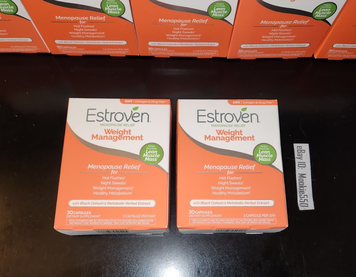 EXP 03/2026+! 2 Box Lot 30ea (60ct) Estroven Weight Management Menopause Relief