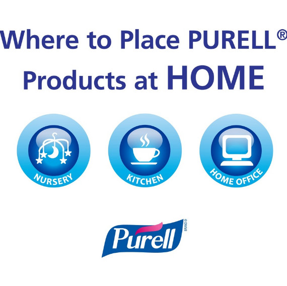 PURELL Advanced Hand Sanitizer Refreshing Gel 20 oz Pump Bottle Clean Scent