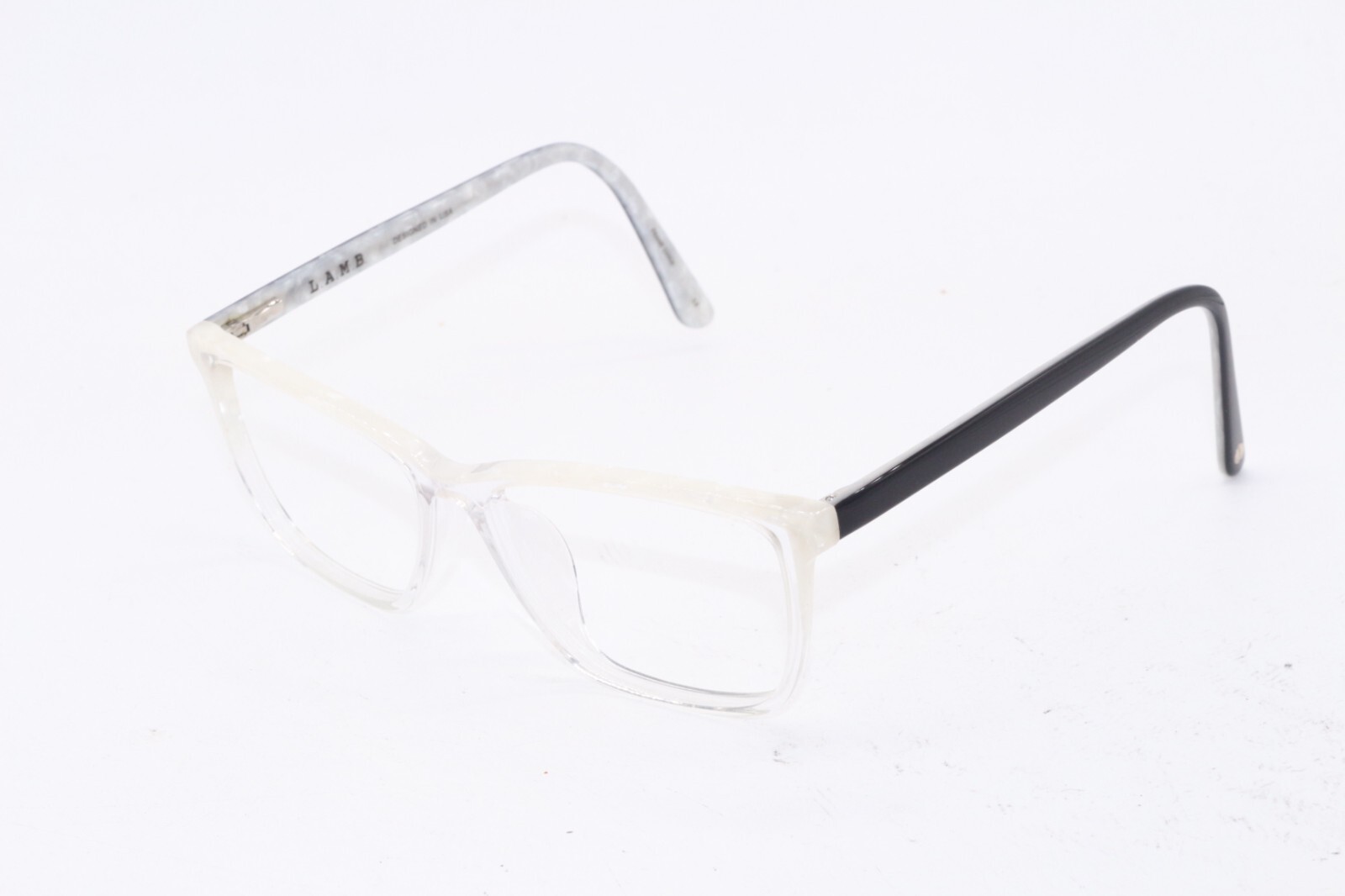 NEW L.A.M.B. LAMB LAUF080 B:41 CRYSTAL BLACK AUTHENTIC FRAMES EYEGLASSES 56-16