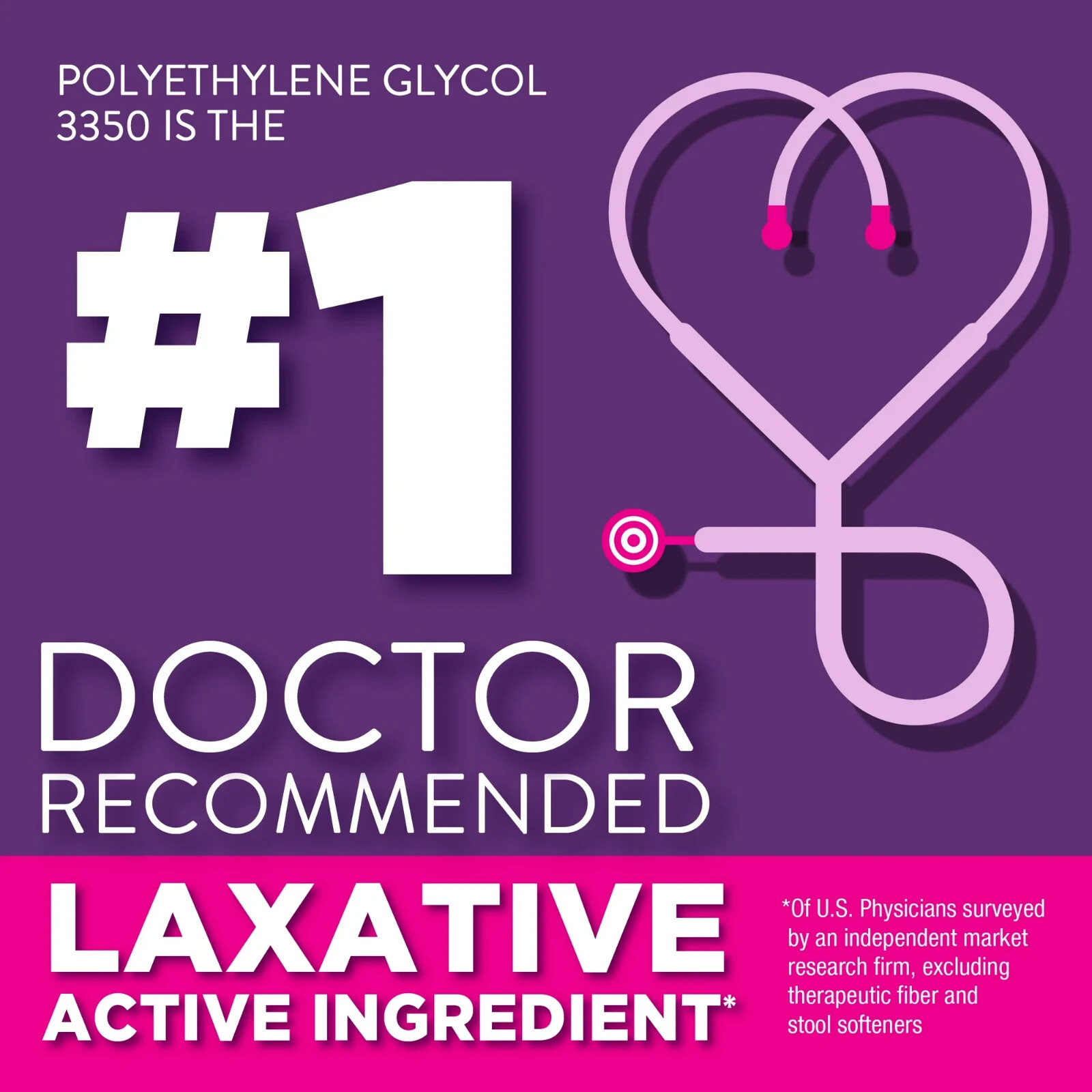 Equate ClearLax Polyethylene Glycol 3350 Powder for Solution, Unflavored 30 Dose