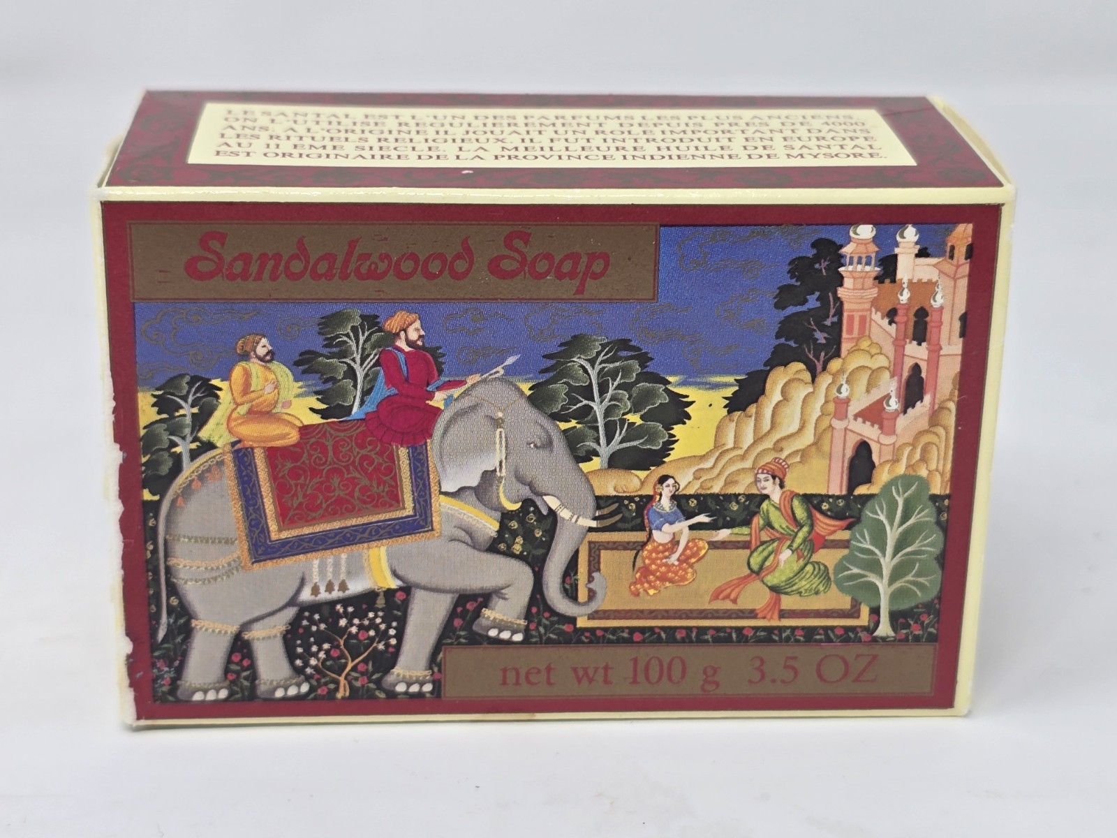 Vtg Crabtree & Evelyn Sandalwood Soap Bar Made In Switzerland 3.5 Oz