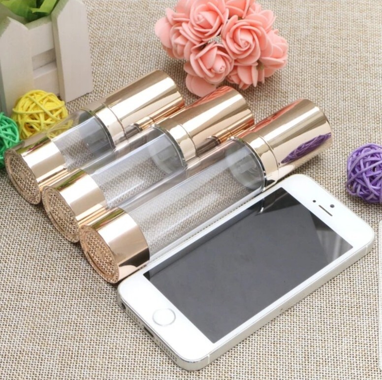 3-Pack Airless Pump Bottles- Gold – 3 Sizes – 0.5oz. 1oz. & 1.7oz. (15/30/50ml)