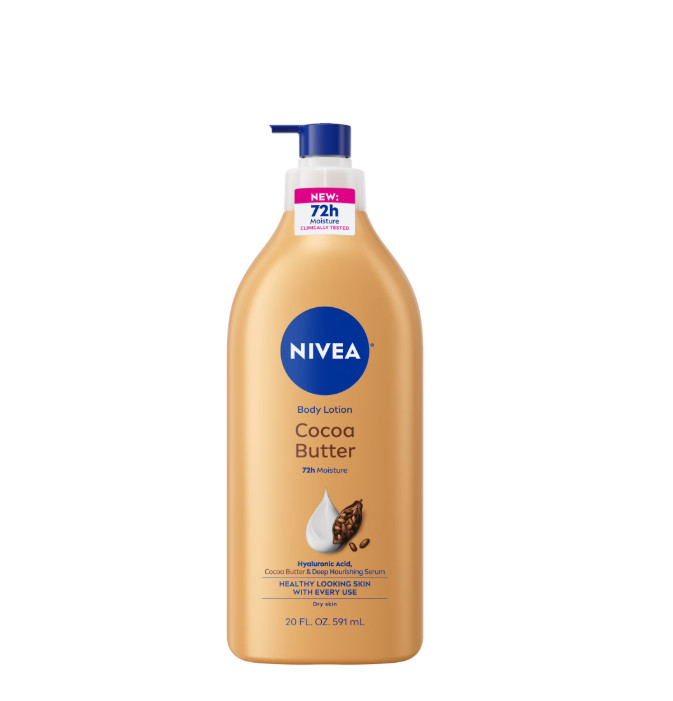 2 PACK NIVEA Cocoa Butter Body Lotion with Deep Nourishing Serum, 20 Fl Oz