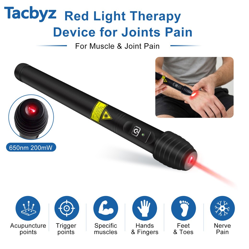 650nm Red Light Therapy Device Laser for Pain Relief Muscle and Joint 200mW LLLT
