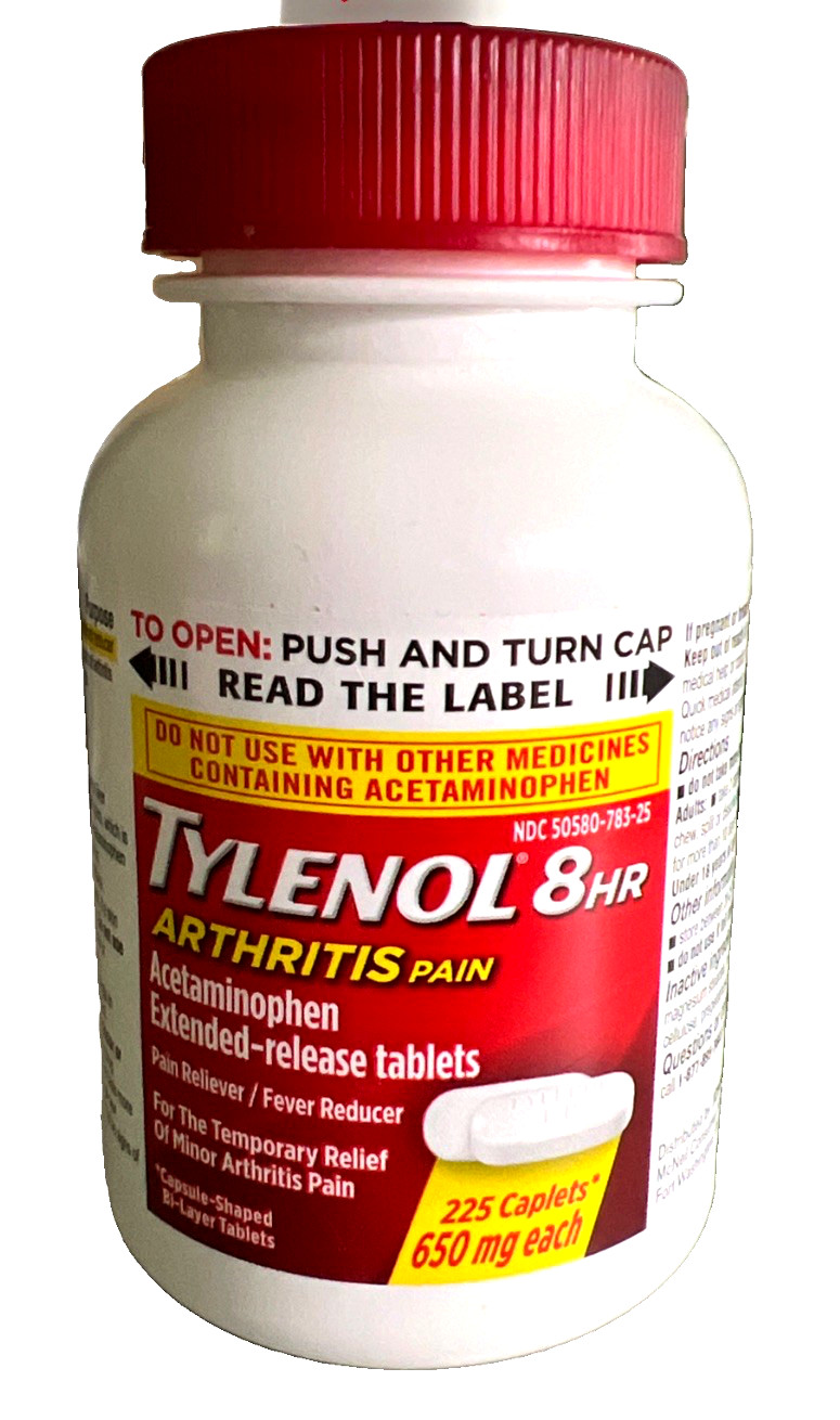 Tylenol 8HR Arthritis Pain Acetaminophen 650mg ER Caplets 225ct – Exp 09/28