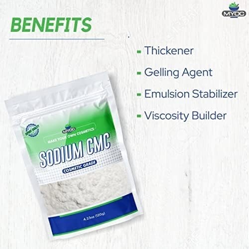 Sodium CMC Carboxymethyl Cellulose Cosmetic Grade DIY Gel Thickener 1KG & 2KG.