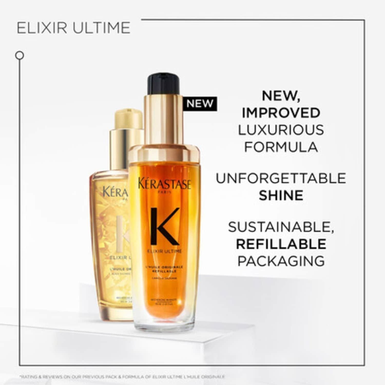 NIB 100% Authentic Kérastase Mini Elixir Ultime Hydrating Hair Oil,1 oz/30 ml