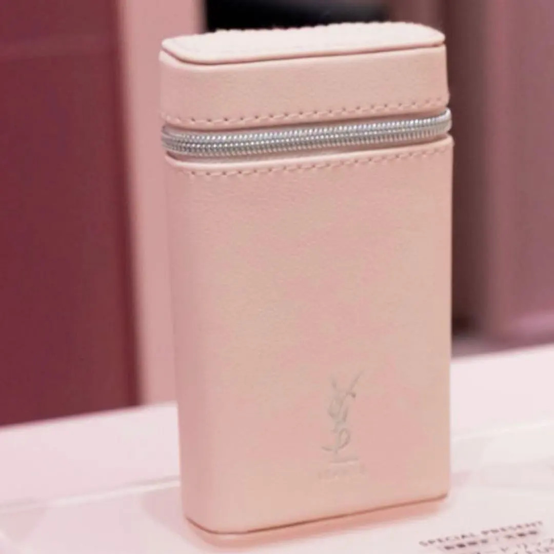 YSL Love Nude Lip Case Pink Pouch Makeup Pouch Novelty Item Not for Sale No Lip