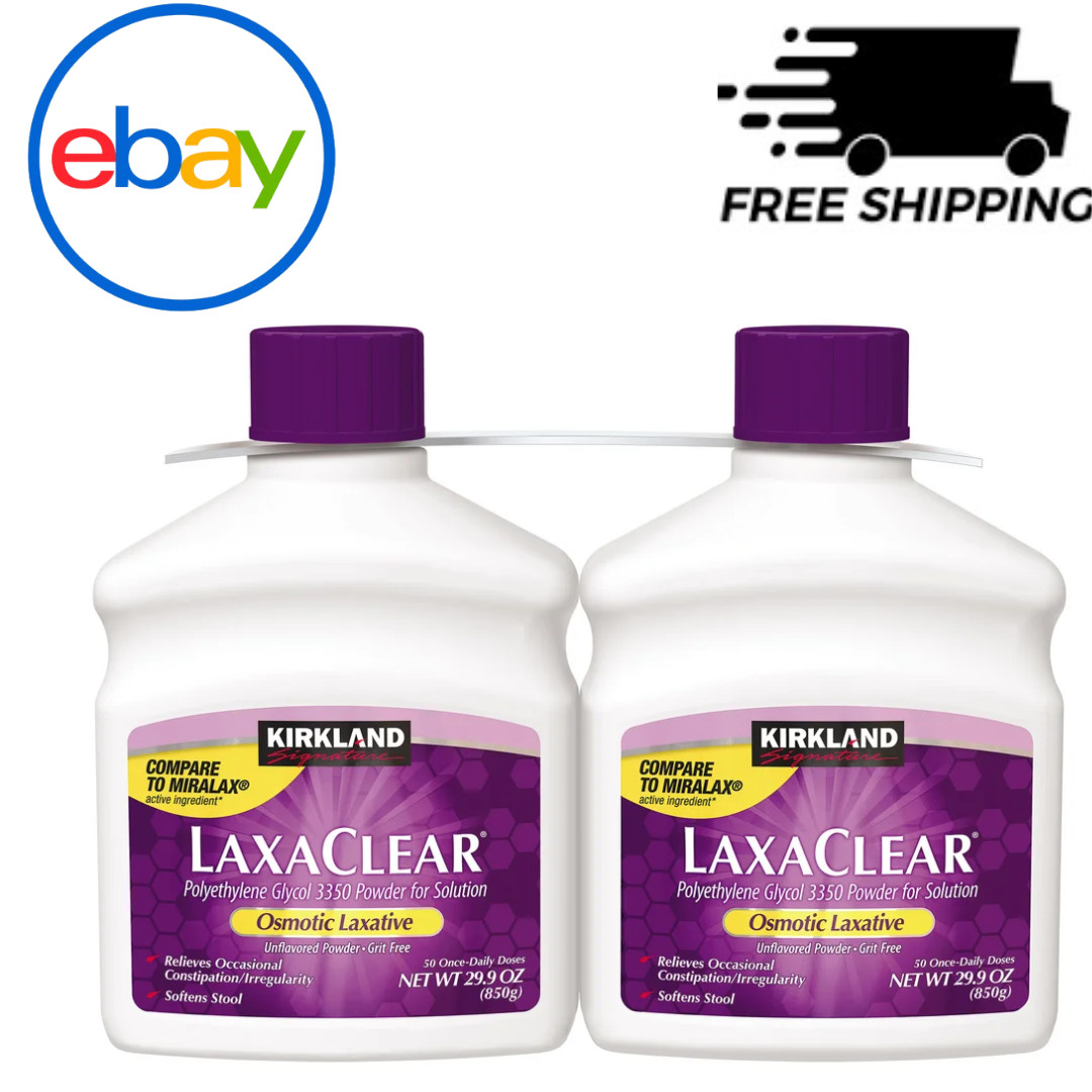 Kirkland Signature LaxaClear Laxative Relief 100 Doses Gentle Fast Acting