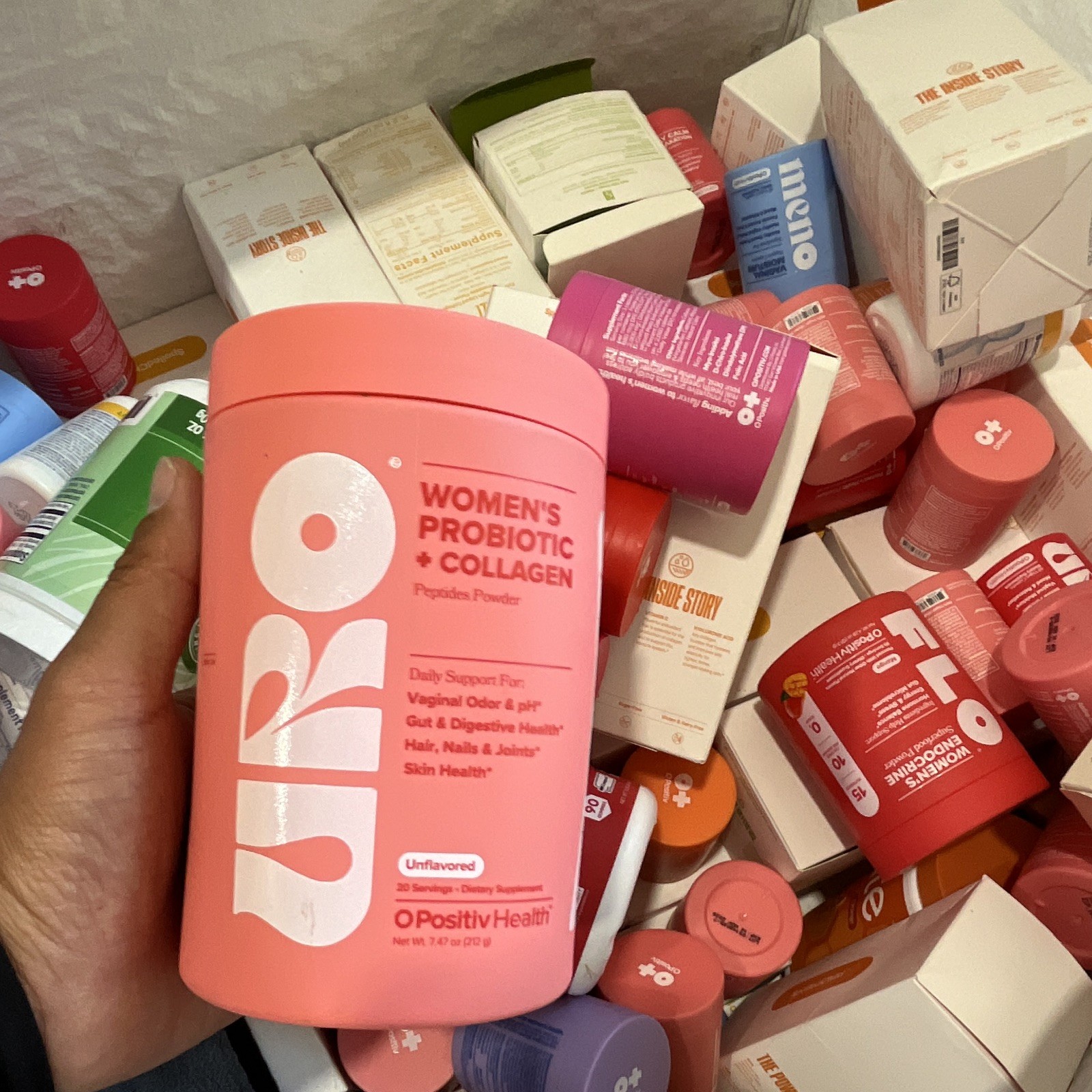 URO Women’s Probiotic + Collagen Powder Unflavored 7.47 oz Exp 02 Sep 2027