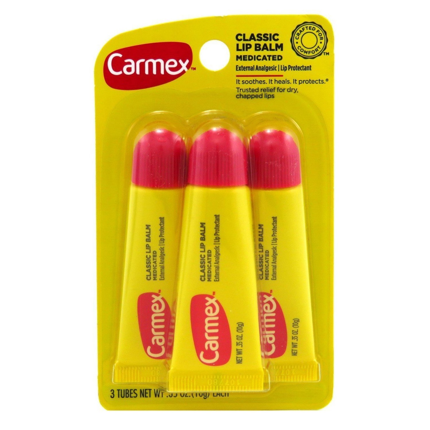 Carmex Lip Balm – Original Formula Tube – Classic Medicated Lip Balm – 0.35 O…
