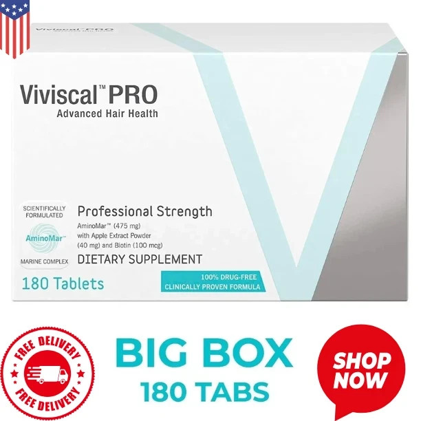 VIVISCAL PRO – Professional Hair Growth Tablets 180 Exp. 12/2027