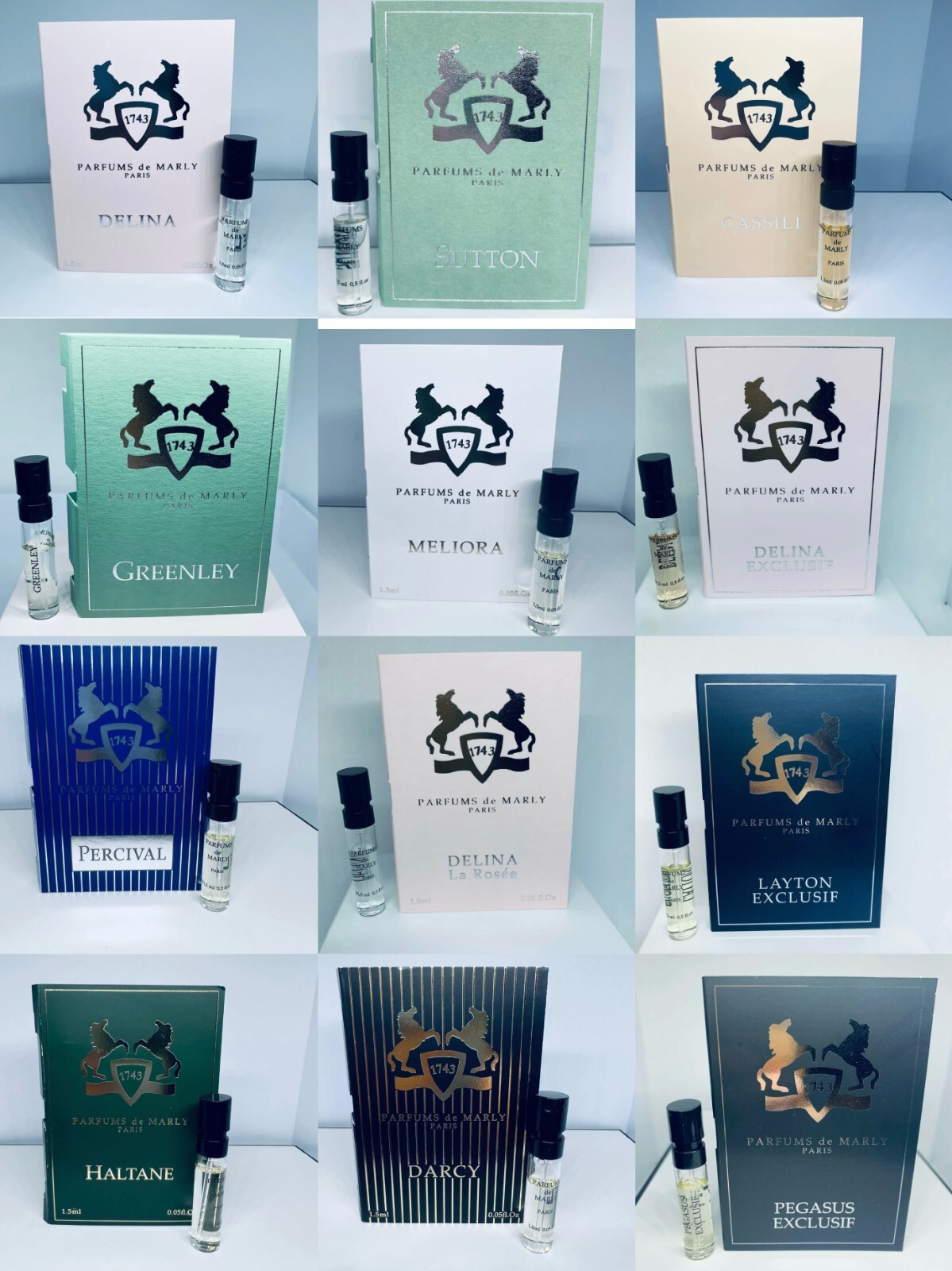 Parfums De Marly Paris Sample Vials Spray 0.05oz/1.5ml – Choose your Scent