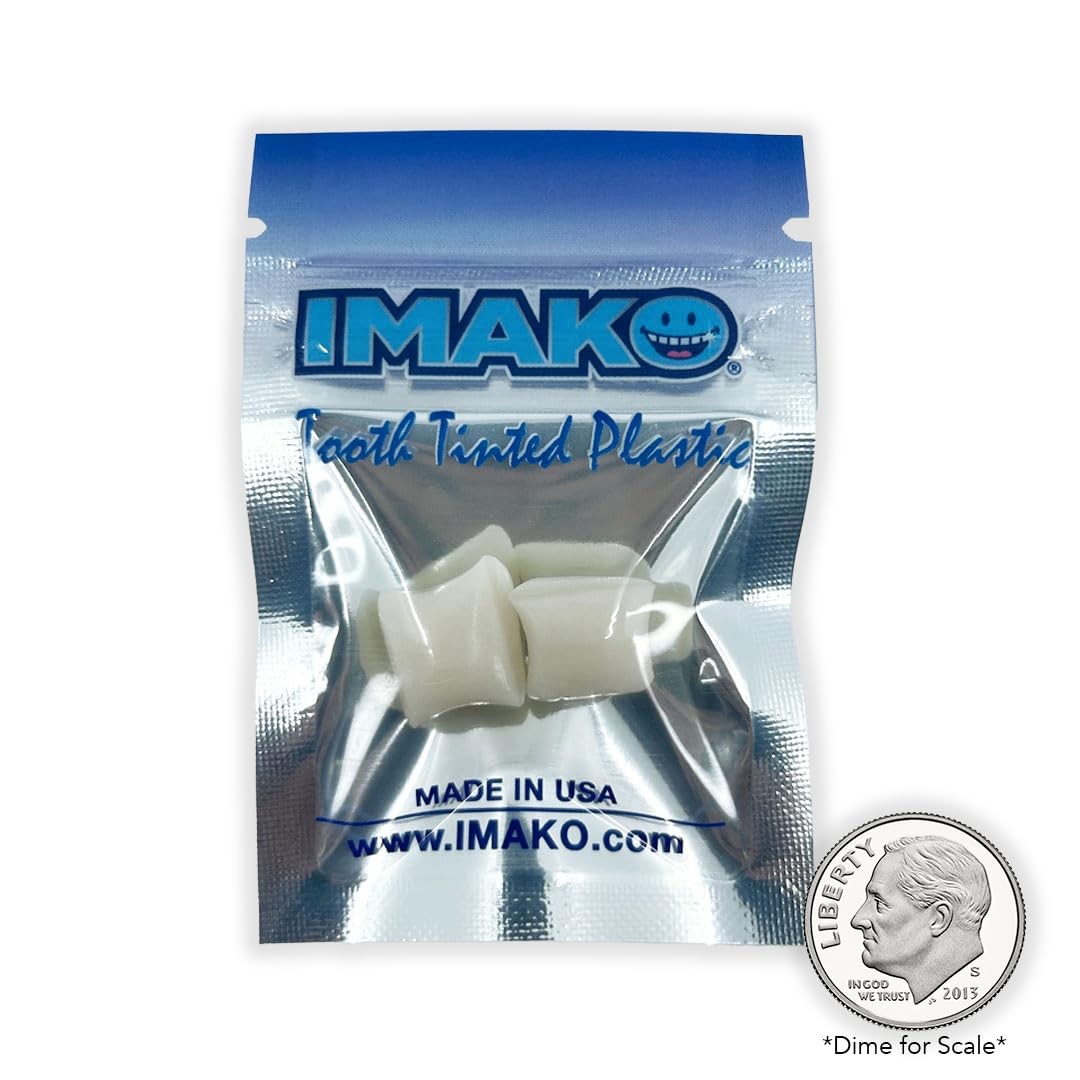 Imako Tooth Tinted Plastic – Natural Color – Temporary Tooth – Made in USA