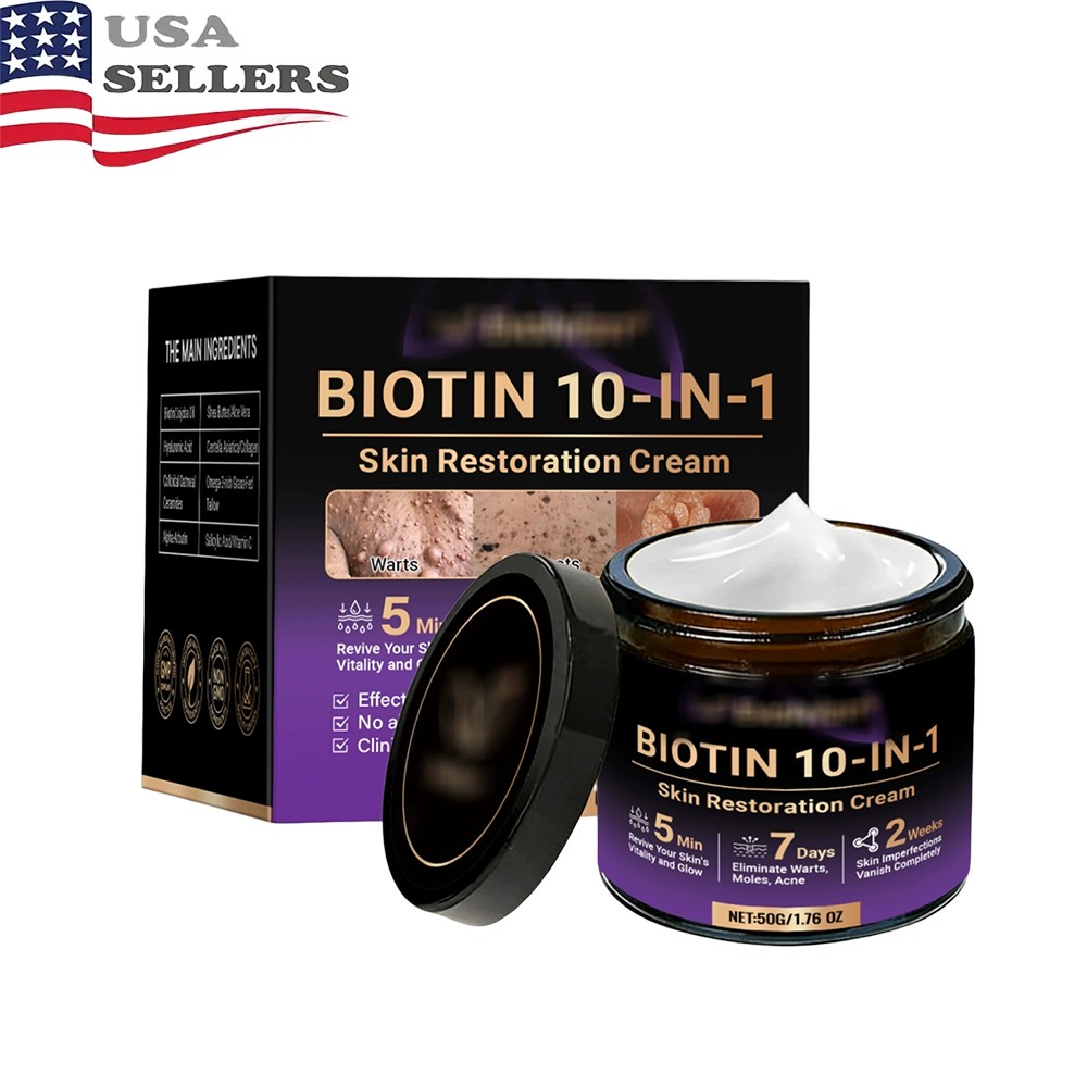 Biotin 10-in-1 Skin Restoration Cream, 2026 Professional Skin Treatment Cream ~