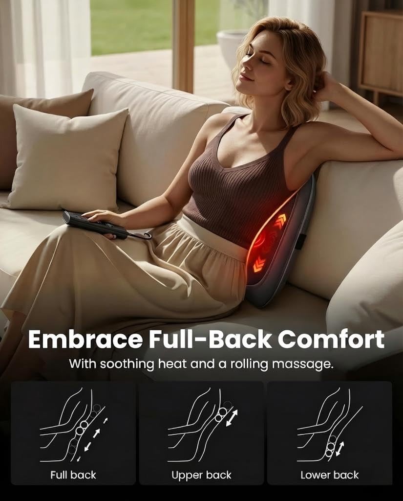 Bob And Brad Back Massager For Pain Relief Deep Tissue Fsa Ezback Pro Corded 4D