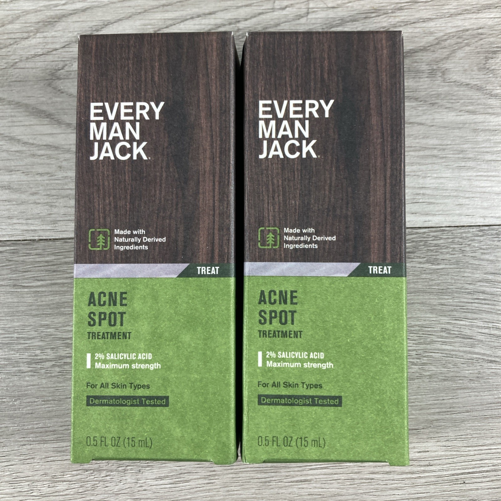 Lot of 2 Every Man Jack Acne Spot Treatment Salicylic Acid 09/2025