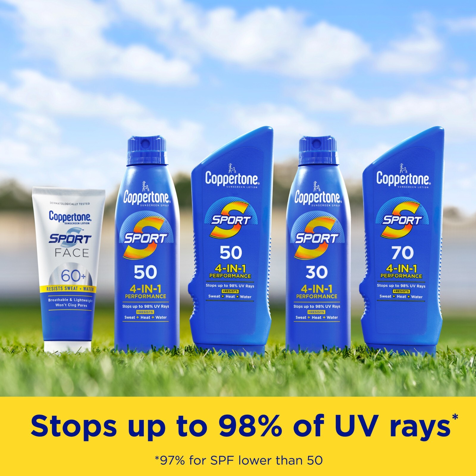 Coppertone Sport Sunscreen Spray, SPF 30 Spray Sunscreen, 5.5 Oz EXP 12/24