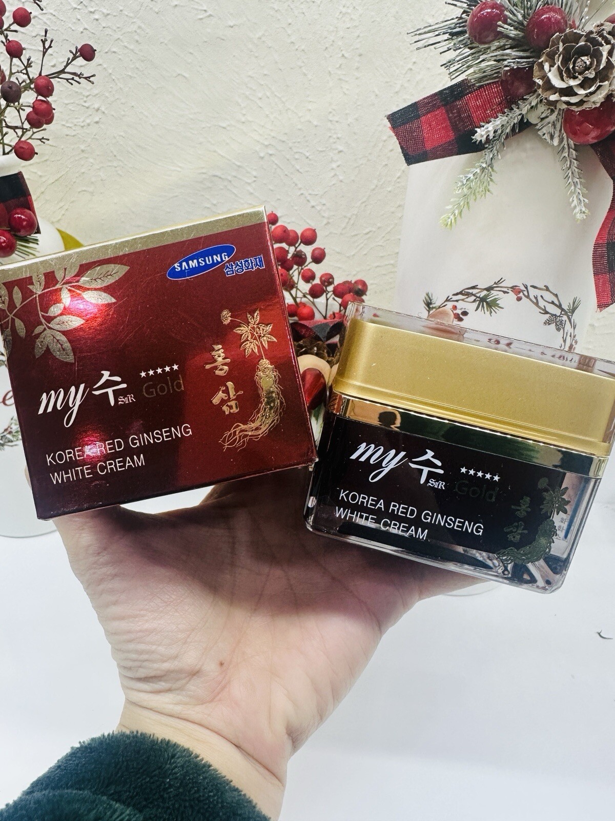 My gold Korea Red Ginseng White Cream – trang da chong lao hoa