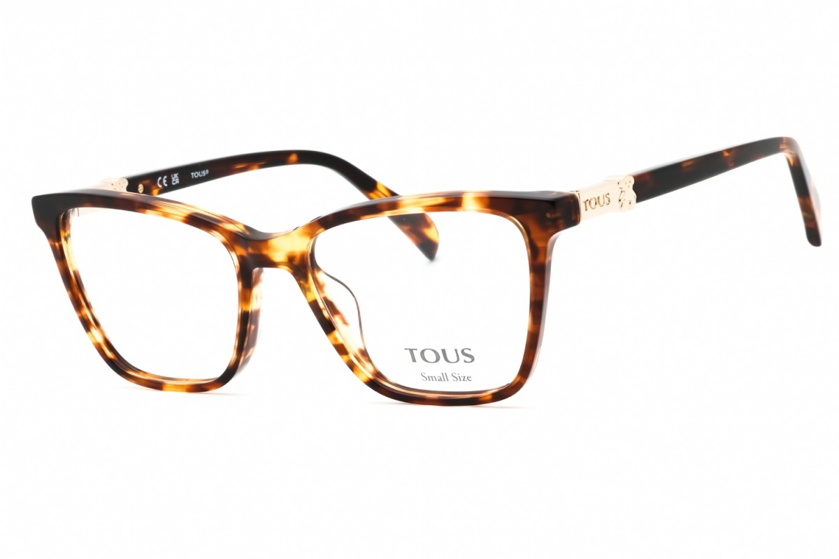 NEW Tous VTOB29L 0743 Shiny Brown Havana/Yellow 51mm Eyeglasses