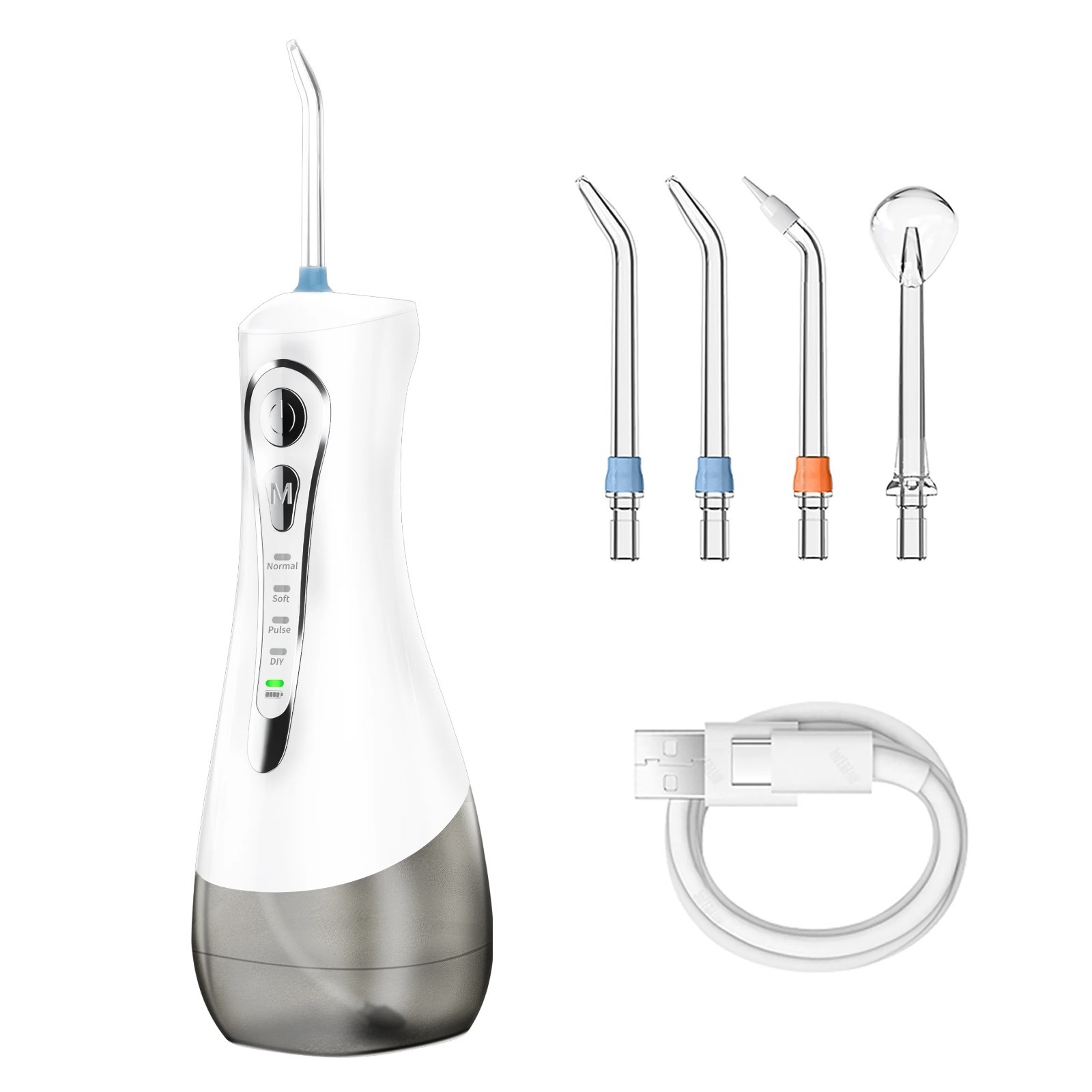 Multiple DIY Modes, Powerful Water Flosser, 320 mL Removable Water Tank