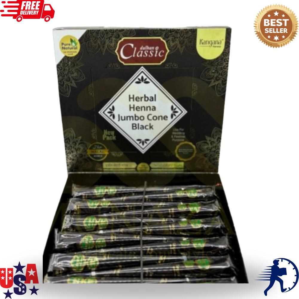 Pack- 12 MAROON Herbal Henna Cones Temporary Tattoo Body Art Mehandi ink