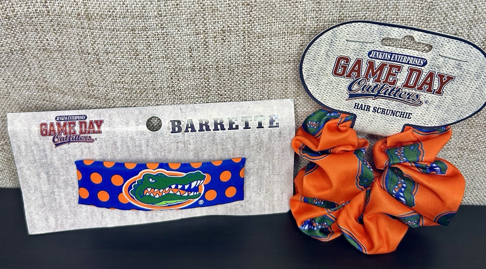 Game Day Outfitters Florida Gators Barrette and Scrunchie Set