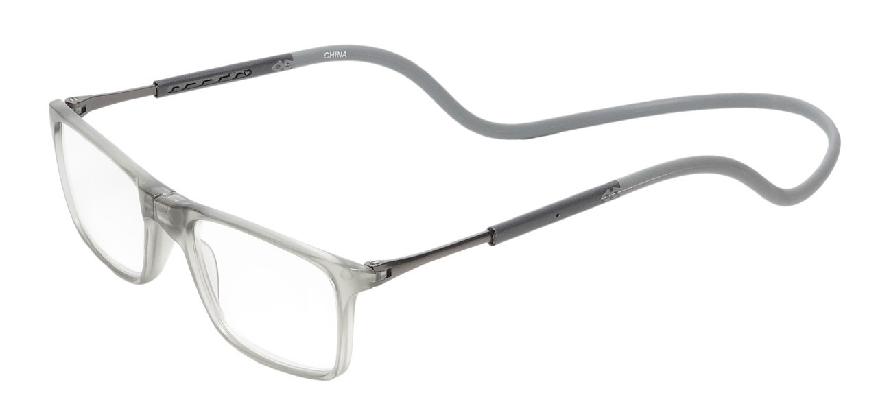 Calabria SP02 Snap Magnetic Reading Glasses Crystal Grey Front Connect Adjustabl