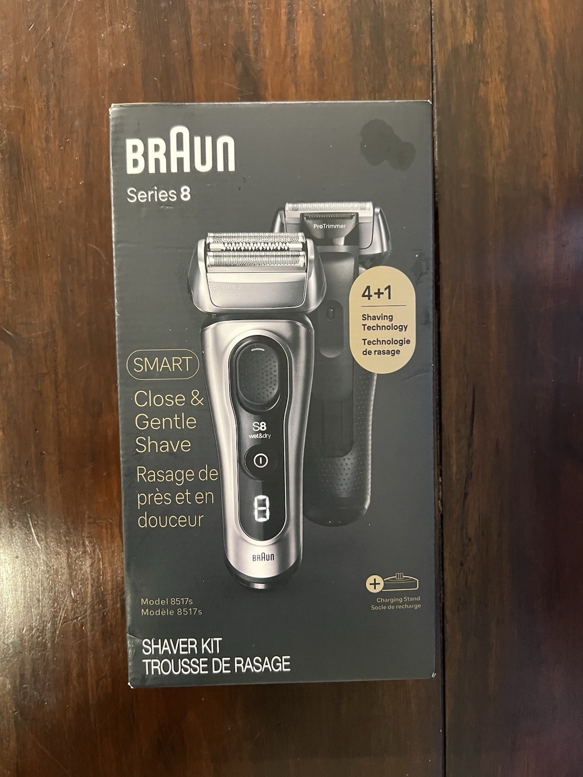 Braun Series 8 Electric Razor with 4+1 Shaving Elements & Hair Trimmer – 8517s