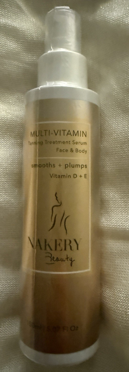 Nakery Beauty Multi-Vitamin Tanning Treatment Serum Face & Body 3.0 fl oz SPF 0