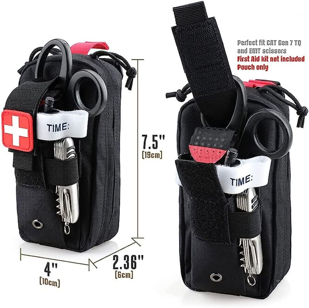 Emergency EMT Pouch Medical Bag with Tourniquet Holder Tactical IFAK Trauma Kit