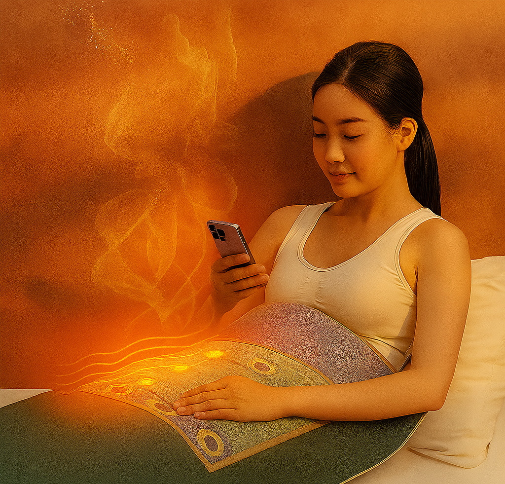 Mugwort Moxibustion Warmth Therapeutic Synergy Mat-Blanquet-Red