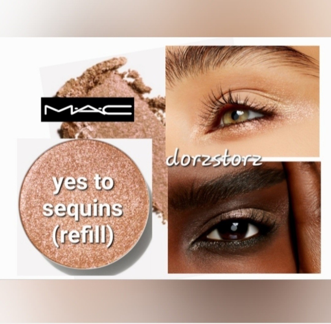 MAC Eye Shadow Refill • YES TO SEQUINS • .05 oz • Pro Pan • Shimmer • New in box