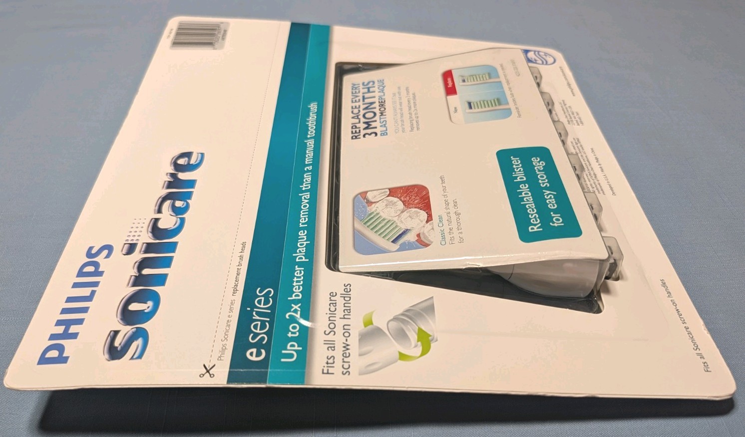 NEW Philips Sonicare 6 Plus 2 Extra Tooth Brush Heads E Series HX7026/40 HX702