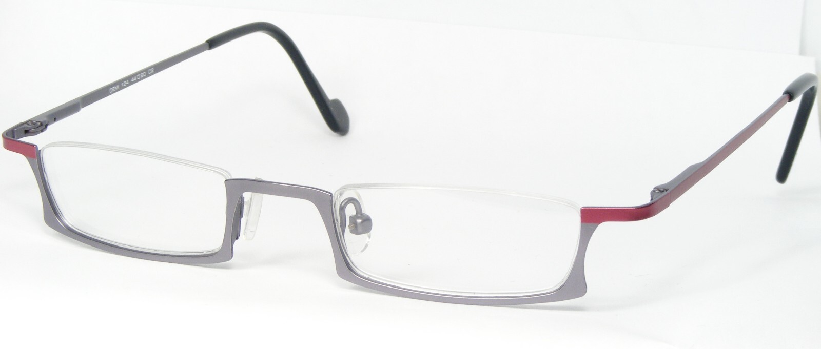QUICK OPTIC Belgium DEMI 124 C2 SILVER-LILAC / BURGUNDY EYEGLASSES 44-20-138mm