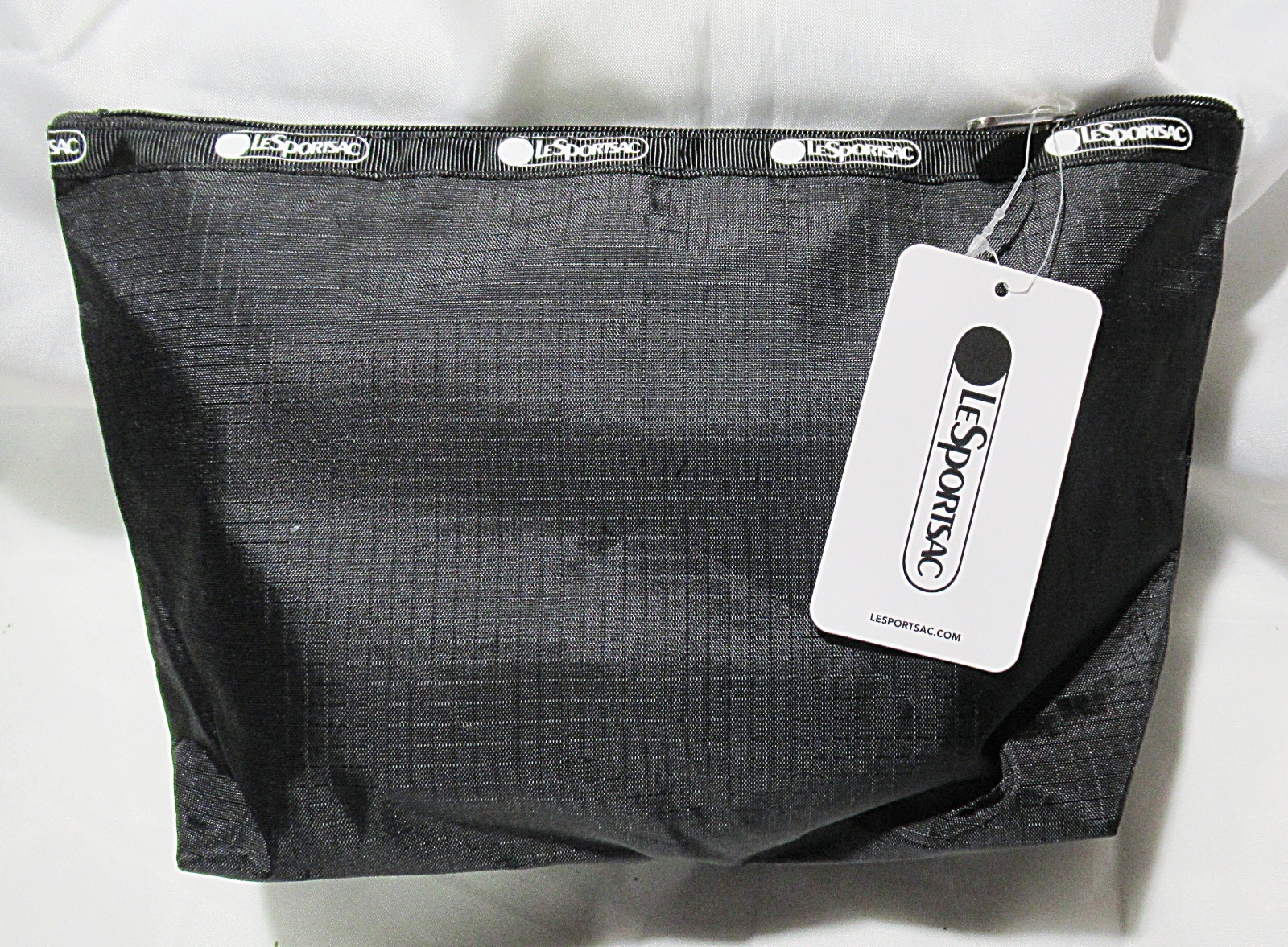 Large Black LeSportsac Travel Accessories Cosmetic Bag NEW WITH TAG