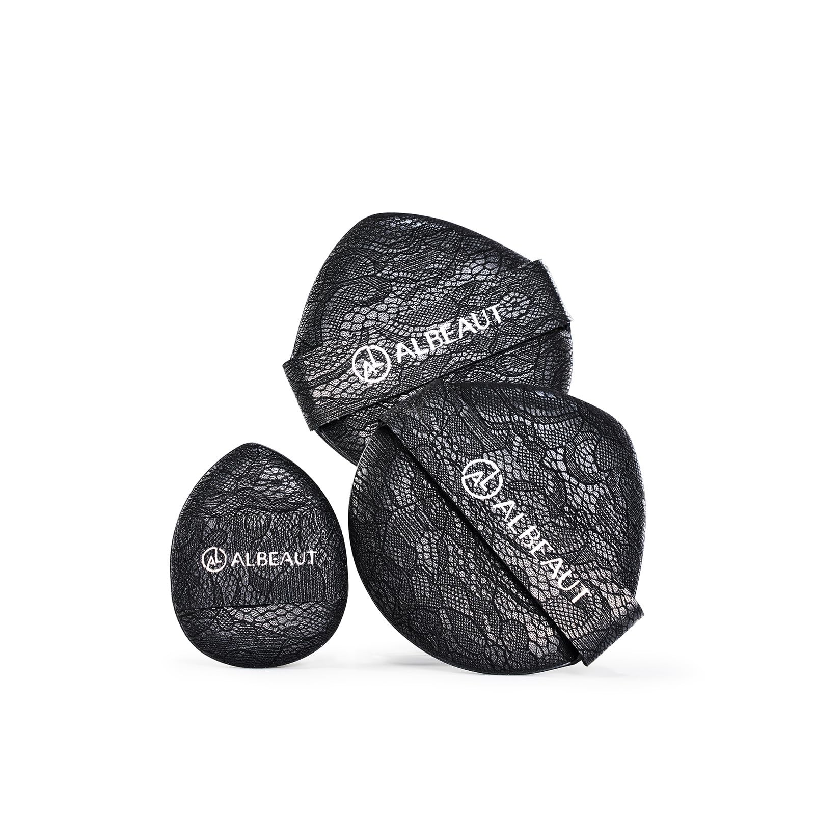 Albeaut Air Puff 3PCS, Liquid Foundation for 1 Count (Pack of 3), Black