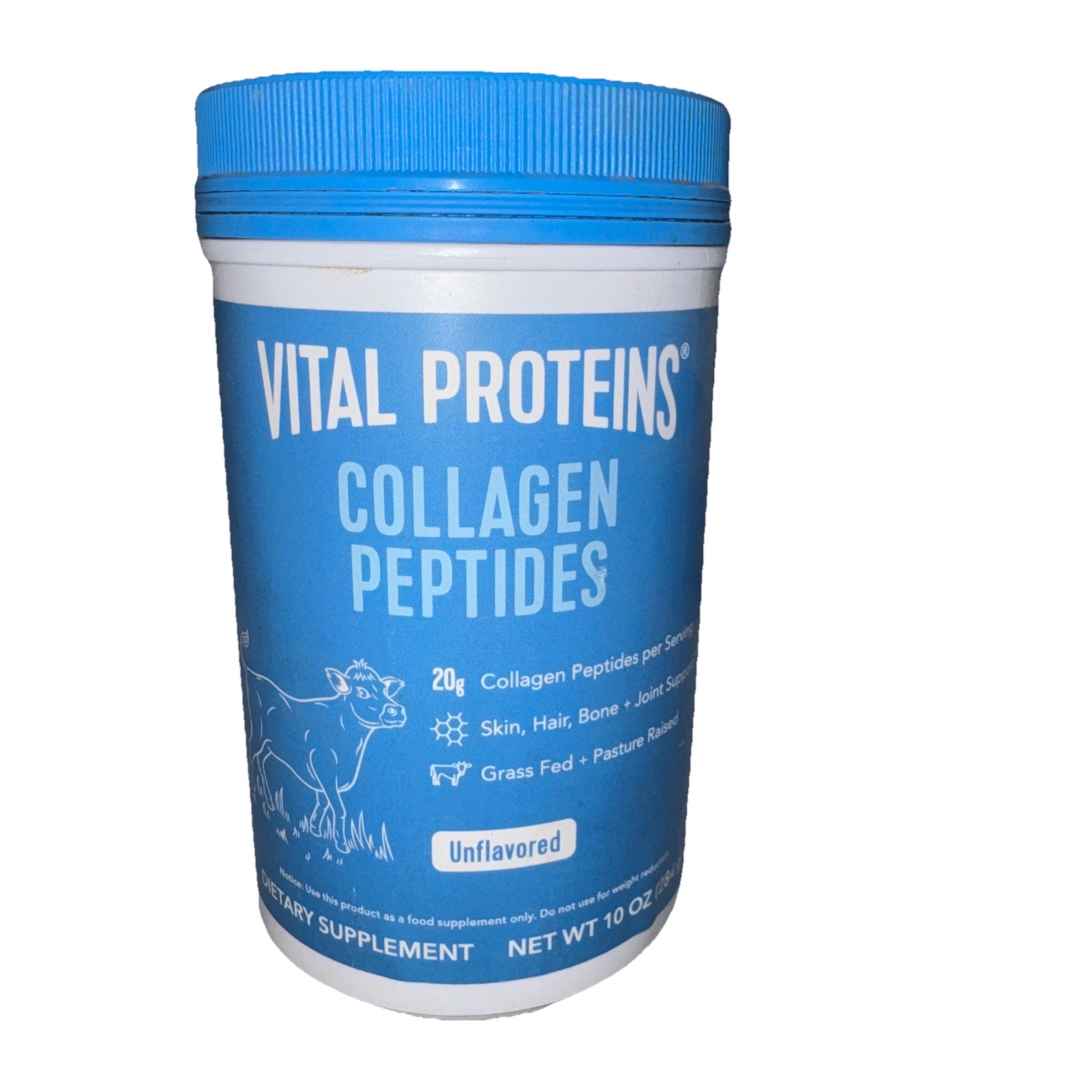 Vital Proteins Collagen Peptides Powder Unflavored Protein 10 oz Exp 02/30