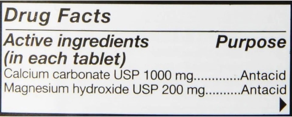 Rolaids Ultra Strength Antacid Chewable Tablets, Mint, 72 Count (Pack of 1)