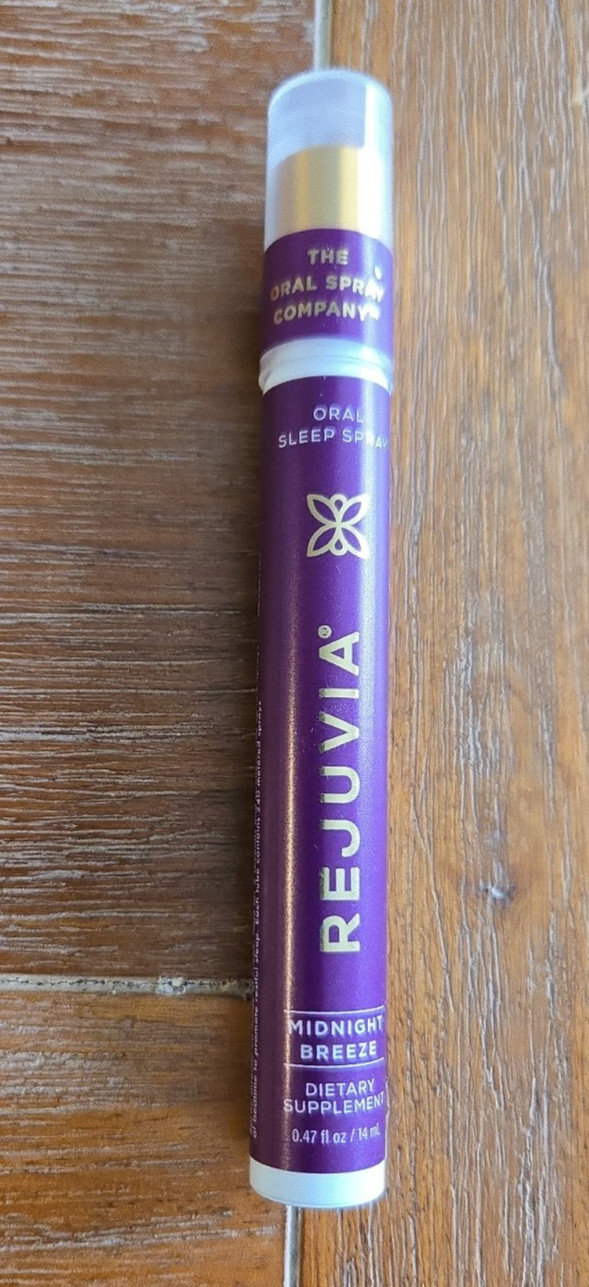 New Rejuvia Oral Sleep Spray Midnight Breeze 0.47 fl oz Sealed Exp 03/2028