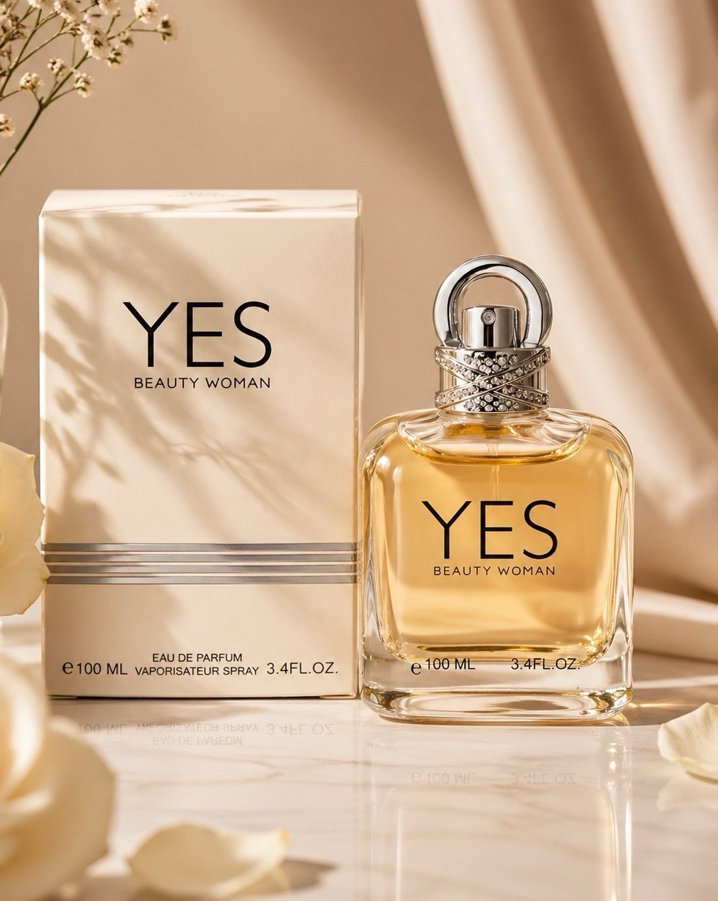 YES Beauty Woman Eau de Parfum 3.4 0z Vaporisateur Spray. 100 Ml