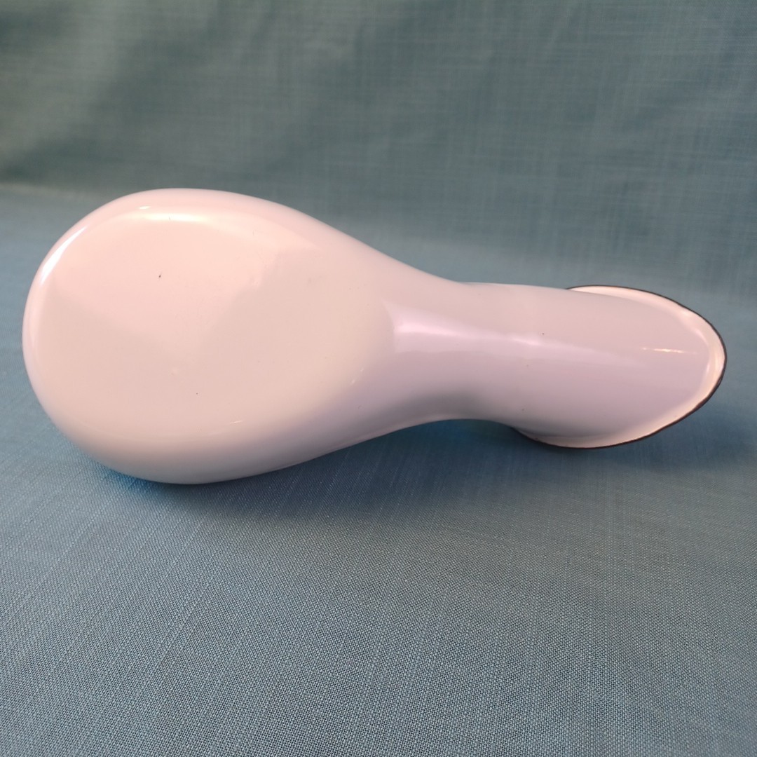 Vintage White Enamelware Bedside Urinal (xli)